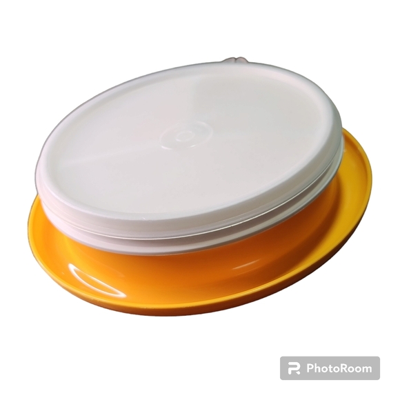 Tupperware Little Dinner kid Multiuse 3 Compartment Warming Plate Bowl Lid Spoon - Picture 3 of 10